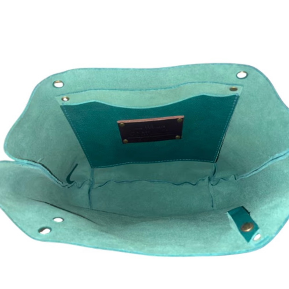 Portland Leather Goods Medium Classic Tote- Sea Glass - Picture 4 of 4
